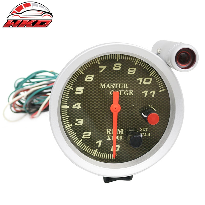 5" 11000 RPM Universal Auto Car Tachometer Gauge Steel 7 Colors