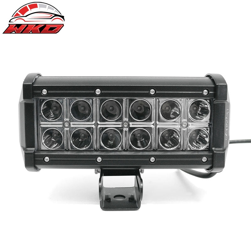 Wholesale 7" 36W 12 LED 2 Row LED Work Light Bar Spot Flood Combo Truck SUV ATV Off Road