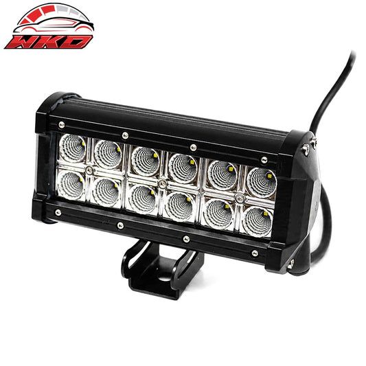 Wholesale 7" 36W 12 LED 2 Row LED Work Light Bar Spot Flood Combo Truck SUV ATV Off Road - Wikond Auto
