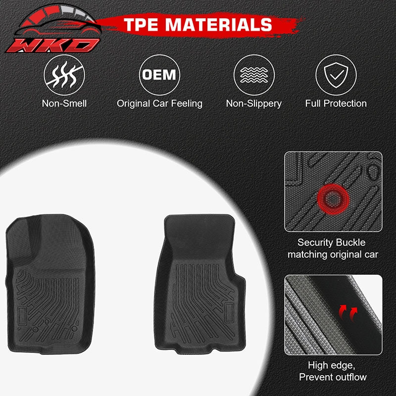 Fits 98¨C04 Ford Ranger Mazda B2500 B3000 B4000 Anti-Slip Floor Mats TPE Carpets