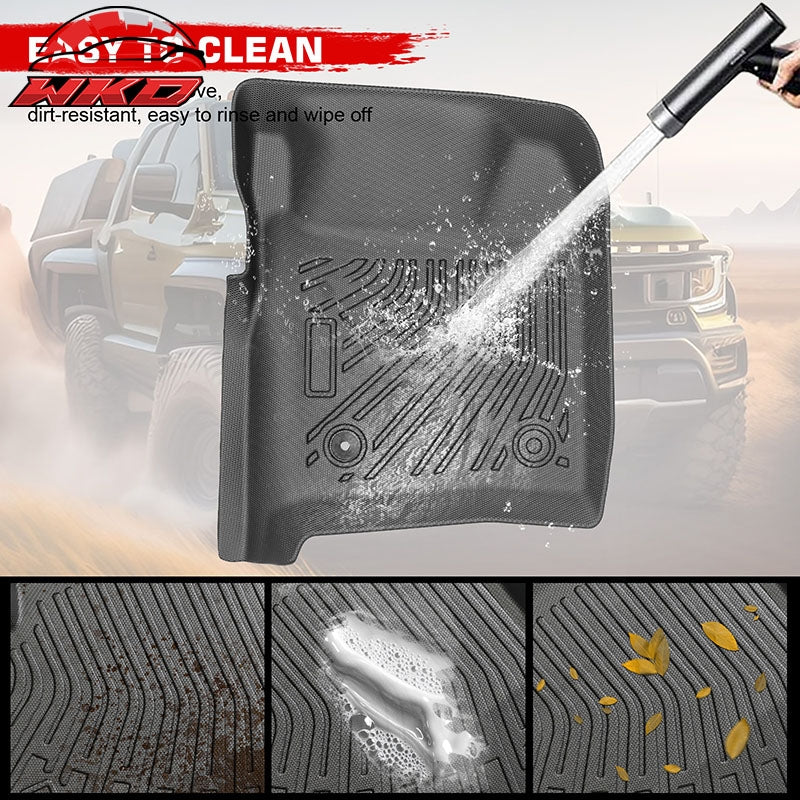 Fits 99¨C07 F-250 F-350 F-450 Super Duty Crew Cab Anti-Slip Floor Mats TPE Carpet