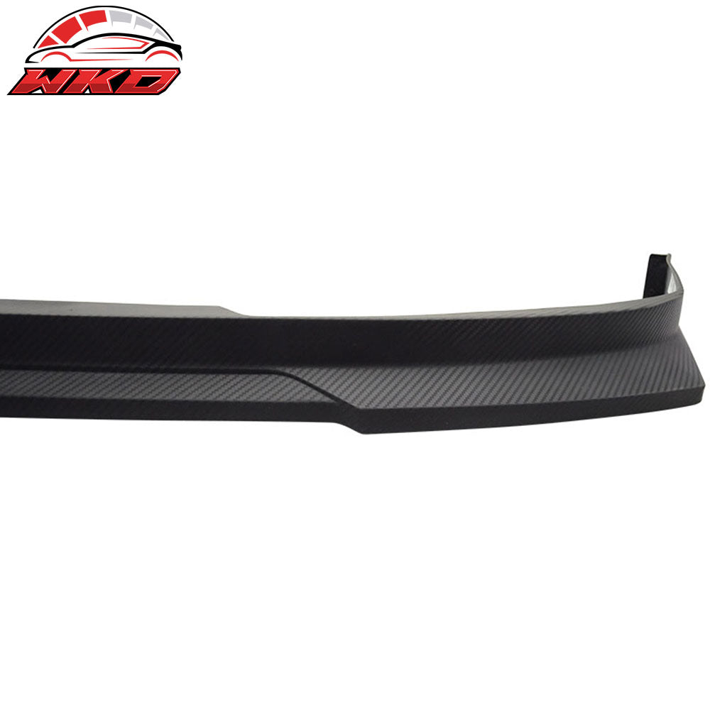 Fits 01-02 Accord Coupe HC1 Front Bumper Lip Matte Black PP Carbon Texture