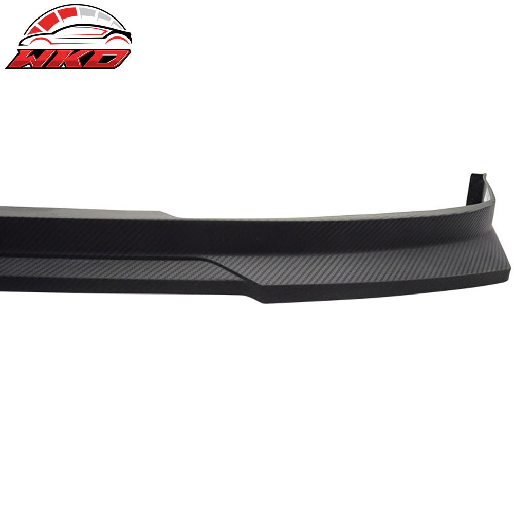 Fits 03-05 Accord 2Dr HC1 Front Bumper Lip Spoiler Matte Black PP Carbon Texture