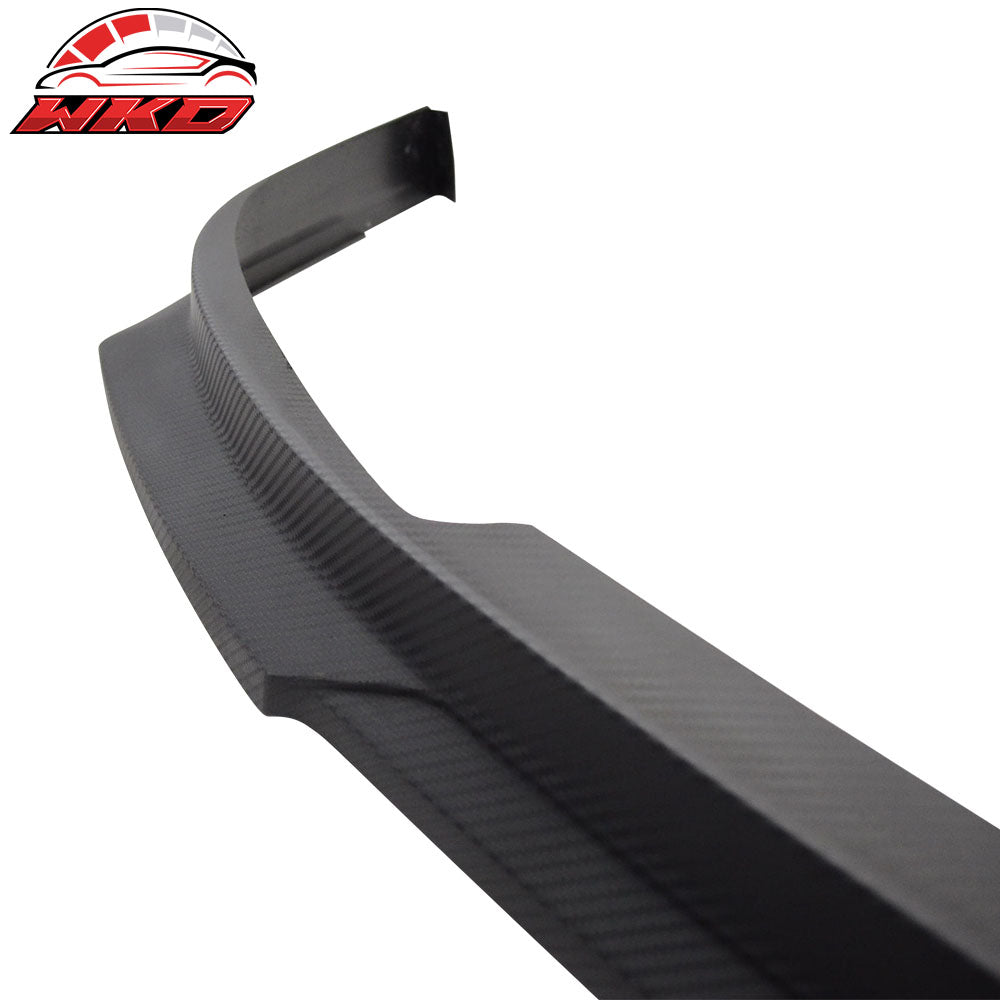 Fits 03-05 Accord HC1 Front Bumper Lip Spoiler Matt Black PP Carbon Texture
