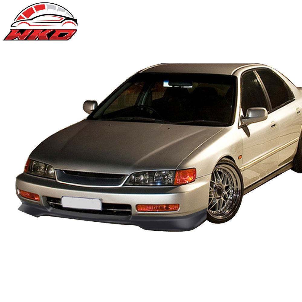 Fits 96-97 Honda Accord EVO Style Front Bumper Lip Spoiler - PU