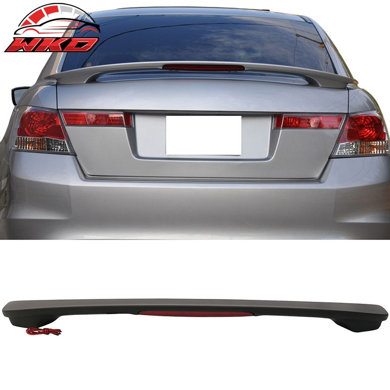 Wholesale 08-12 Honda Accord Sedan OE Style ABS Trunk Spoiler & LED Brake Matte Black