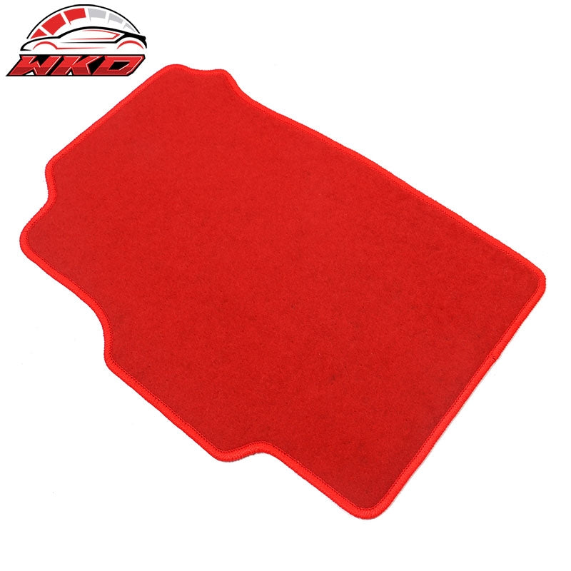 Fits 94-01 Acura Integra Car Floor Mats Liner Front Rear Nylon Red Carpet 5PC