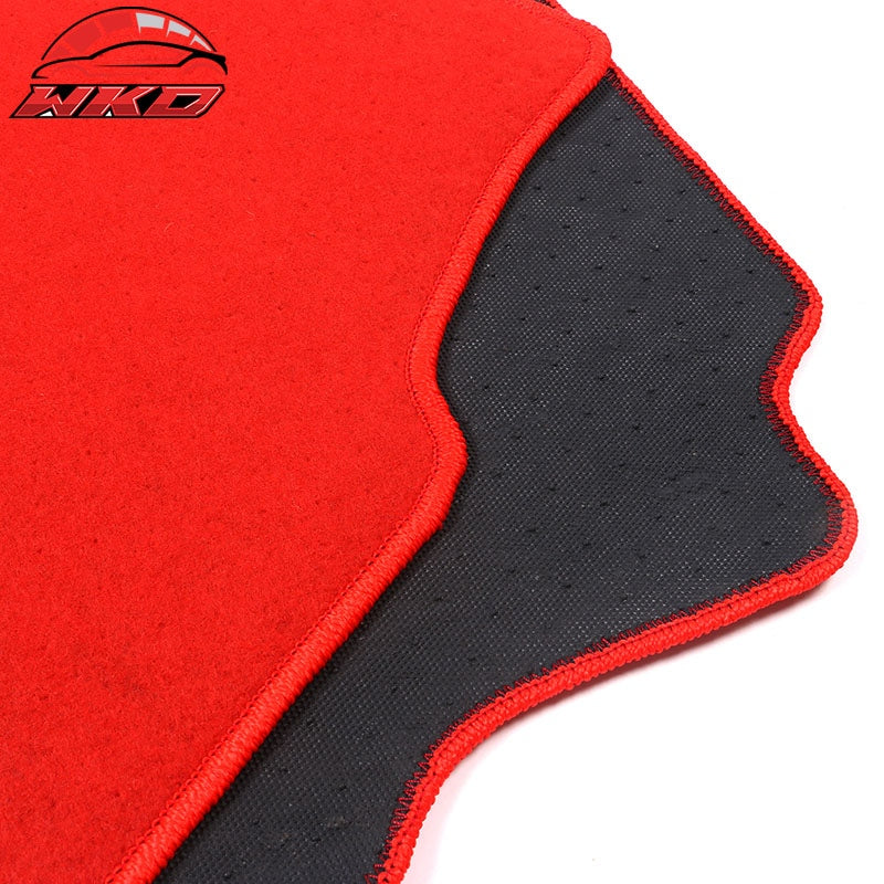 Fits 94-01 Acura Integra Car Floor Mats Liner Front Rear Nylon Red Carpet 5PC