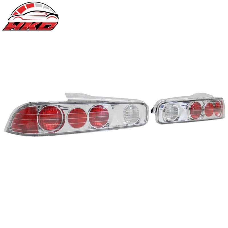 Fits 94-01 Acura Integra Hatchback RH LH Tail Lights Rear Brake Lamps Clear Lens