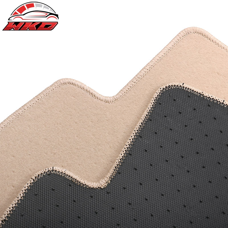 Fits 19-26 Acura RDX Anti-Slip Front Rear Floor Mats Carpet Nylon 3PCS - Beige