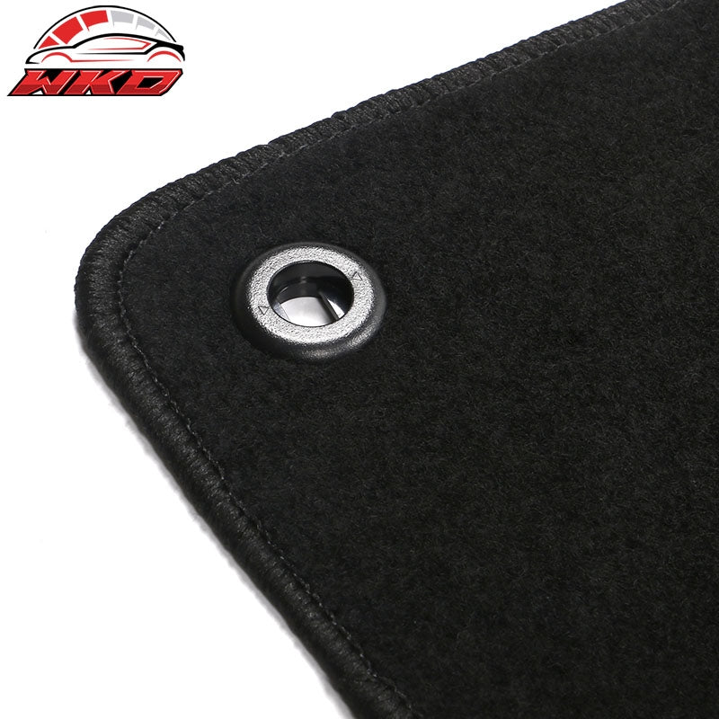 Fits 19-26 Acura RDX Anti-Slip Front Rear Floor Mats Carpet Nylon 3PCS - Black