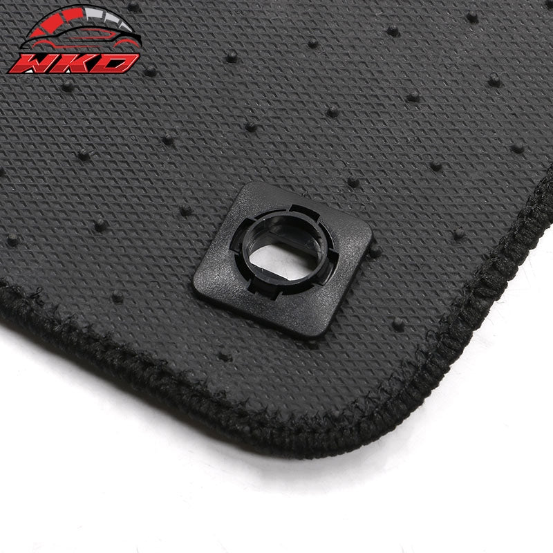 Fits 19-26 Acura RDX Anti-Slip Front Rear Floor Mats Carpet Nylon 3PCS - Black