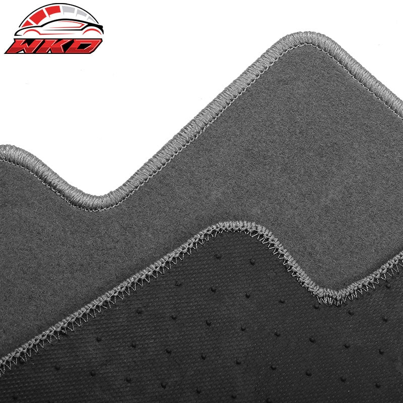 Fits 19-26 Acura RDX Anti-Slip Front Rear Floor Mats Carpet Nylon 3PCS - Gray