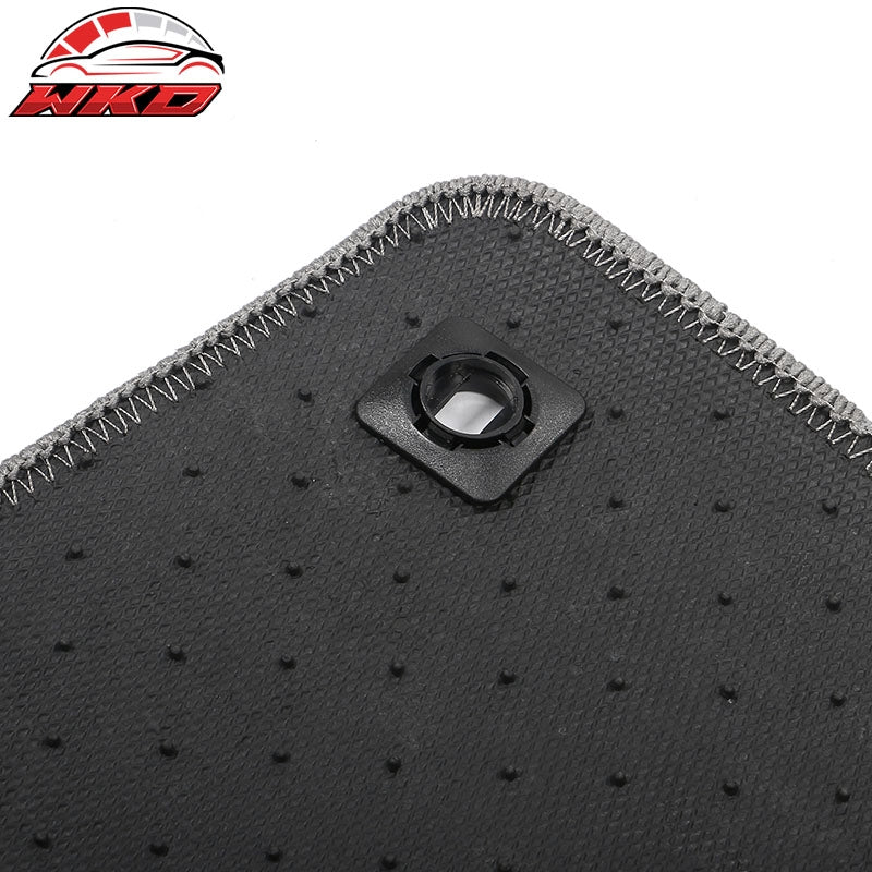 Fits 19-26 Acura RDX Anti-Slip Front Rear Floor Mats Carpet Nylon 3PCS - Gray