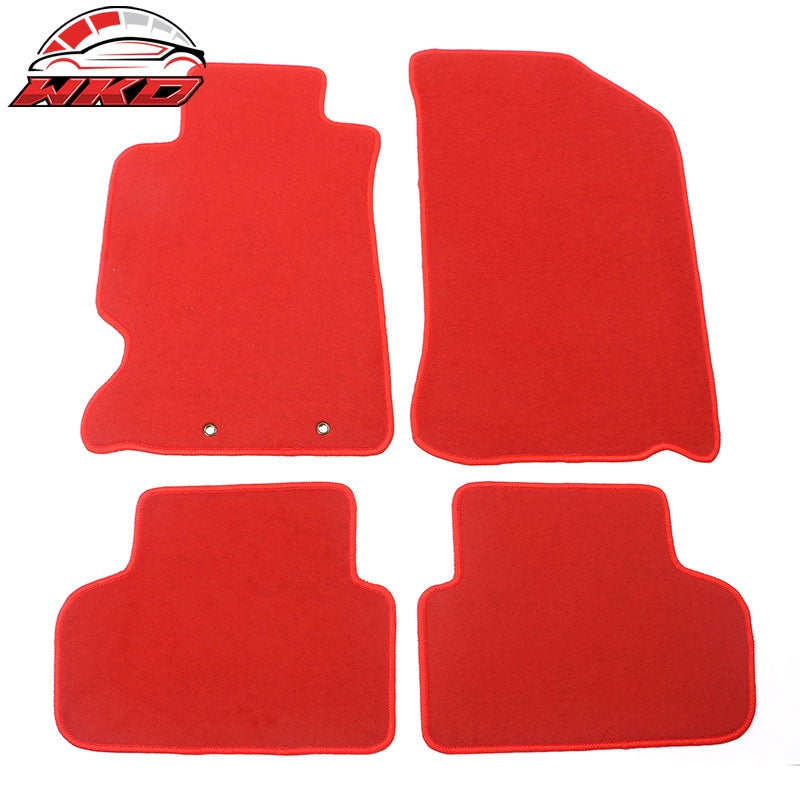 Wholesale 02-06 Acura RSX Car Auto Floor Mats Liner Front Rear Nylon Red Carpet 4PCS