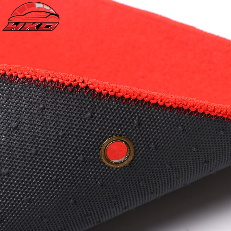 Fits 02-06 Acura RSX Car Auto Floor Mats Liner Front Rear Nylon Red Carpet 4PCS