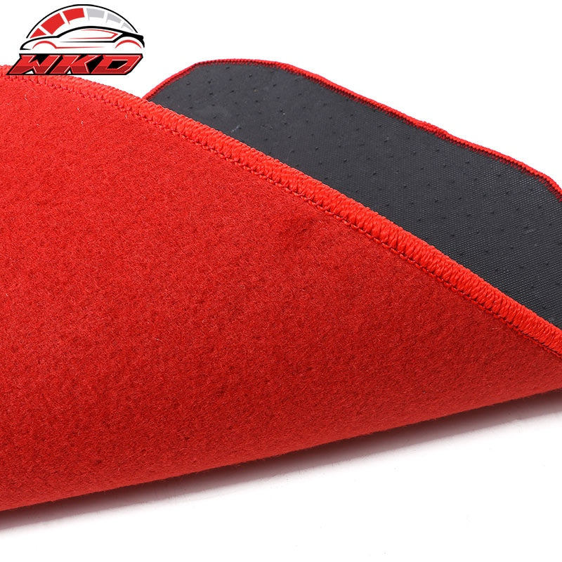 Fits 02-06 Acura RSX Car Auto Floor Mats Liner Front Rear Nylon Red Carpet 4PCS