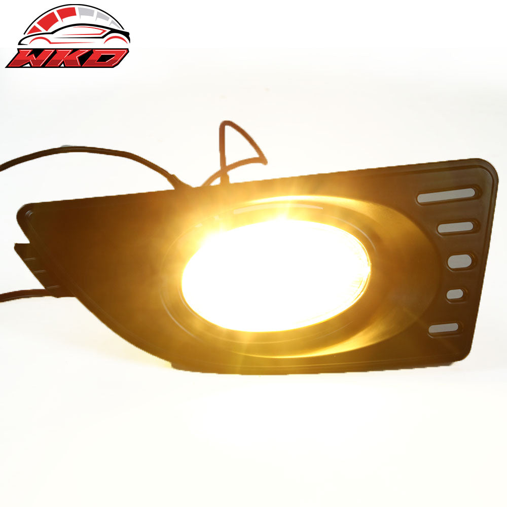 Fits 05-07 Acura RSX 2PCS Front Bumper Fog Lights W/Yellow Lens
