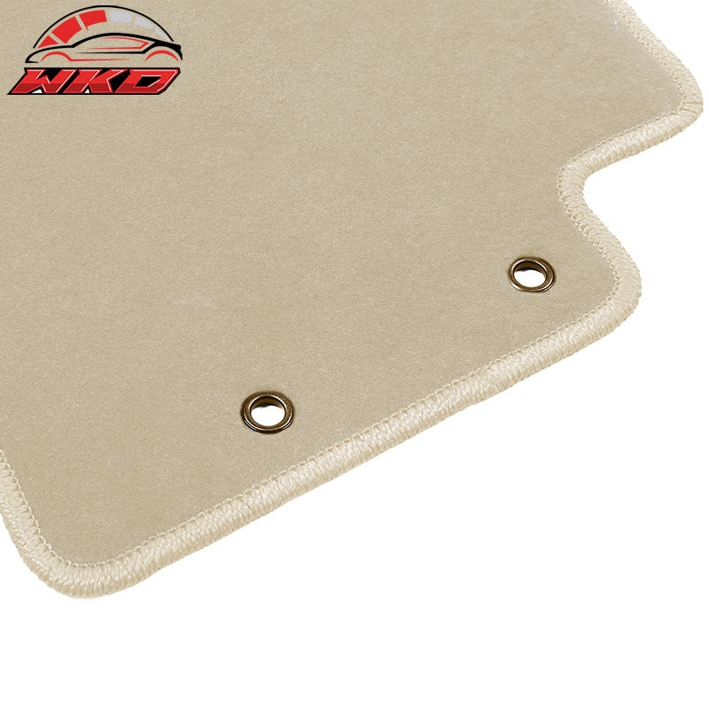 Fits 04-08 Acura TSX Car Floor Mats Liner Front Rear Nylon Beige Carpets 4PCS