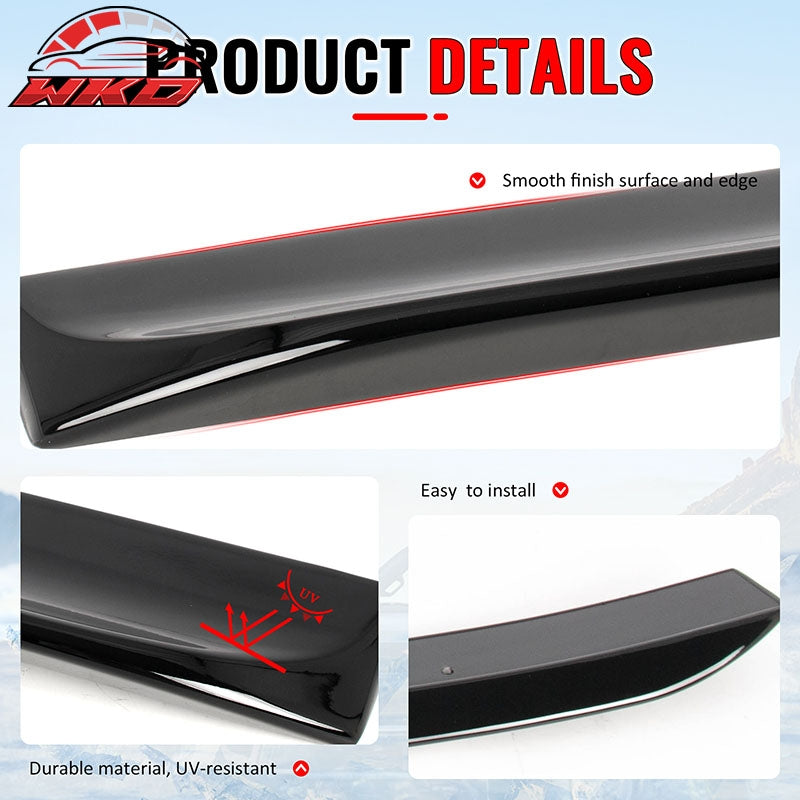 Fits 09-14 Acura TSX Sedan Gloss Black Roof Spoiler Wing Rear Window Shade ABS
