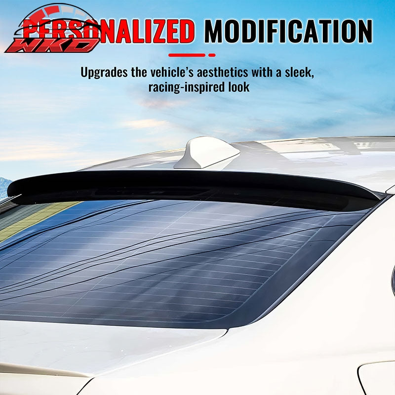 Fits 09-14 Acura TSX Sedan Gloss Black Roof Spoiler Wing Rear Window Shade ABS