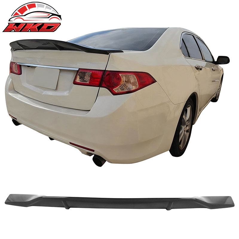 Wholesale For 09-14 Acura TSX Sedan R Style Rear Trunk Spoiler Wing Carbon Fiber Print ABS