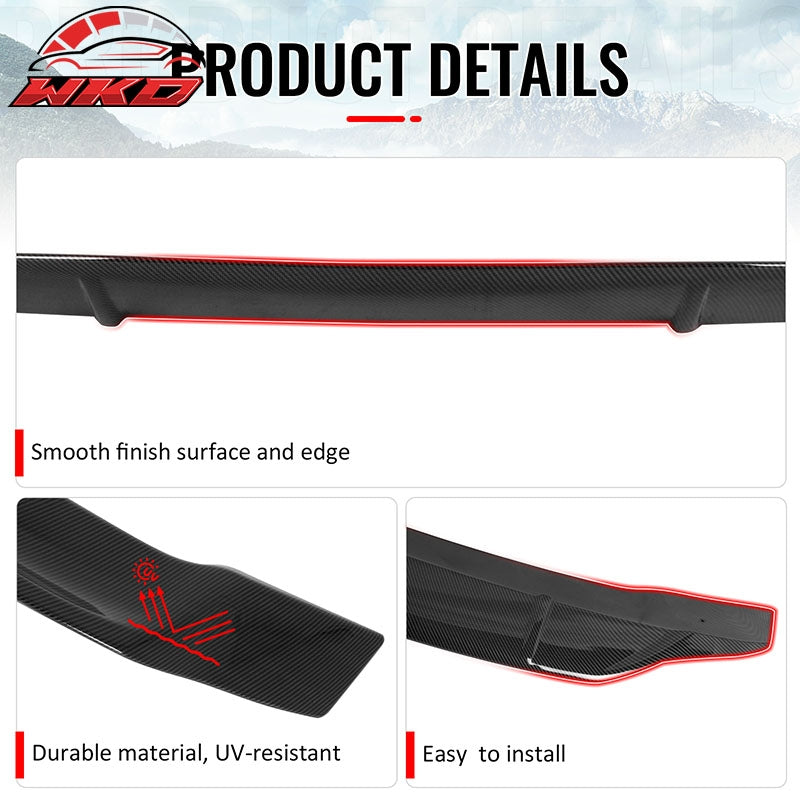 For 09-14 Acura TSX Sedan R Style Rear Trunk Spoiler Wing Carbon Fiber Print ABS