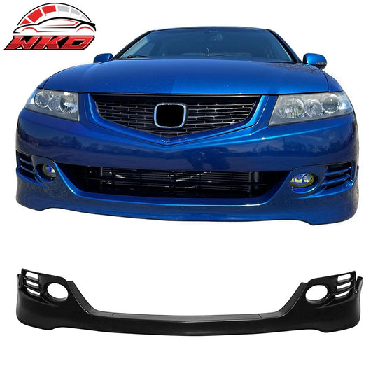 Wholesale 06-08 Acura TSX Unpainted Front Bumper Lip Lower Air Dam Spoiler PU 3PCS - Wikond Auto