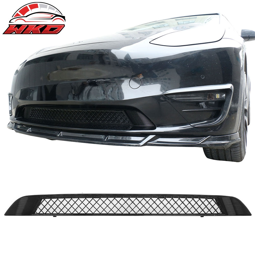 For 20-24 Tesla Model Y Air Vent Cover Intake Inlet Front Grille Gloss Black ABS