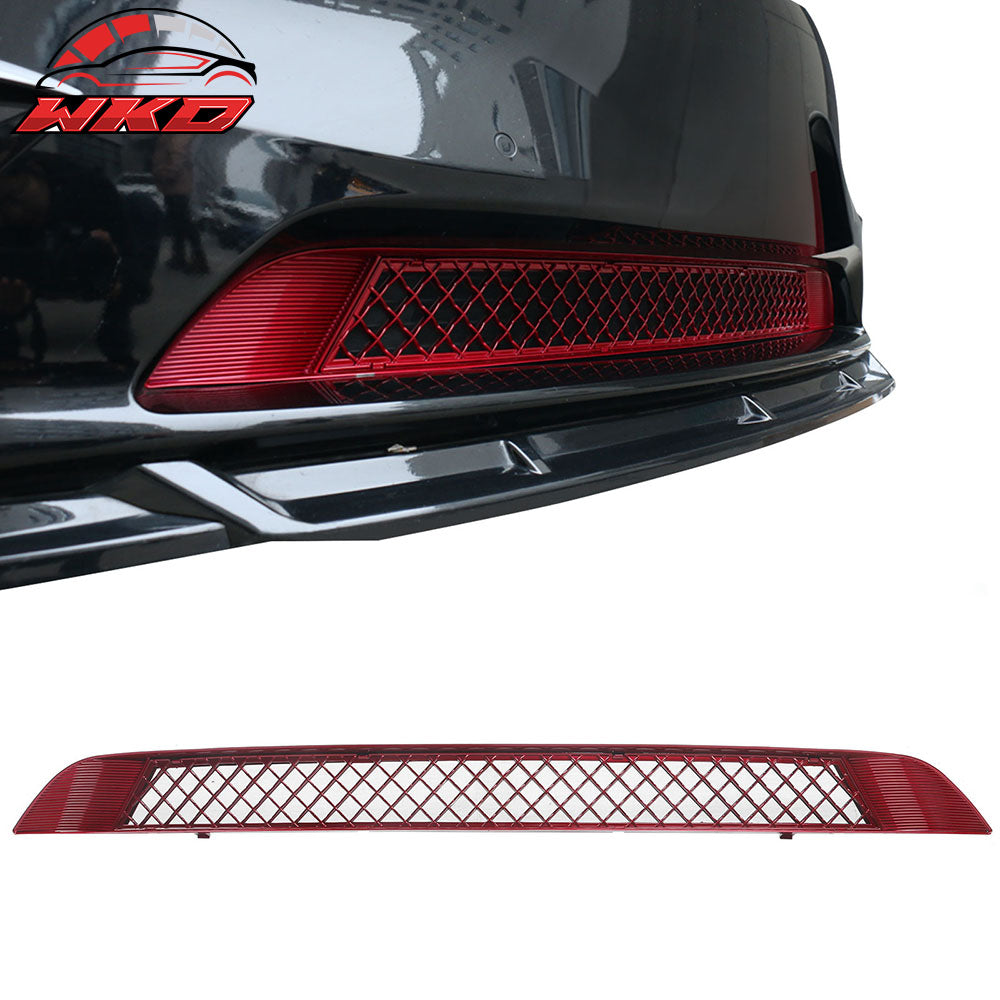 Fits 20-24 Tesla Model Y Air Vent Cover Intake Inlet Front Lower Grille Red ABS