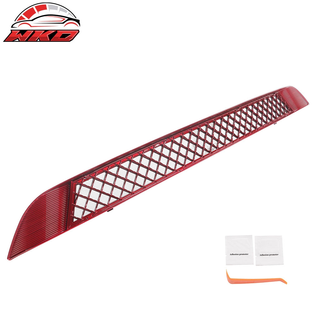 Fits 20-24 Tesla Model Y Air Vent Cover Intake Inlet Front Lower Grille Red ABS