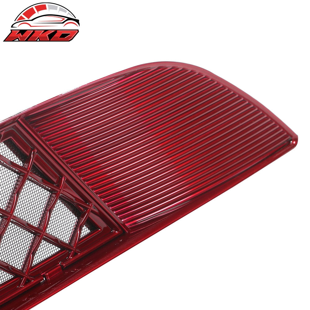 Fits 20-24 Tesla Model Y Air Vent Cover Intake Inlet Front Lower Grille Red ABS