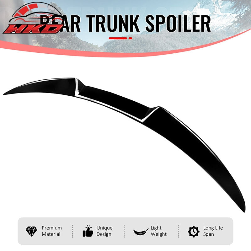 Fits 17-26 Alfa Romeo Giulia OE Style Rear Trunk Spoiler Wing Gloss Black ABS