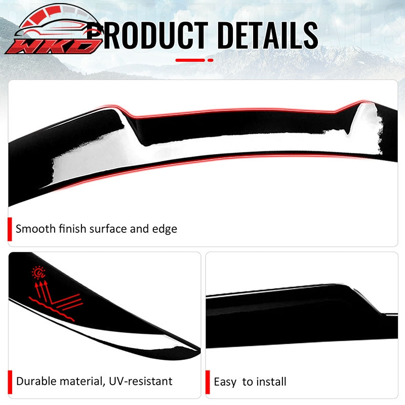 Fits 17-26 Alfa Romeo Giulia OE Style Rear Trunk Spoiler Wing Gloss Black ABS
