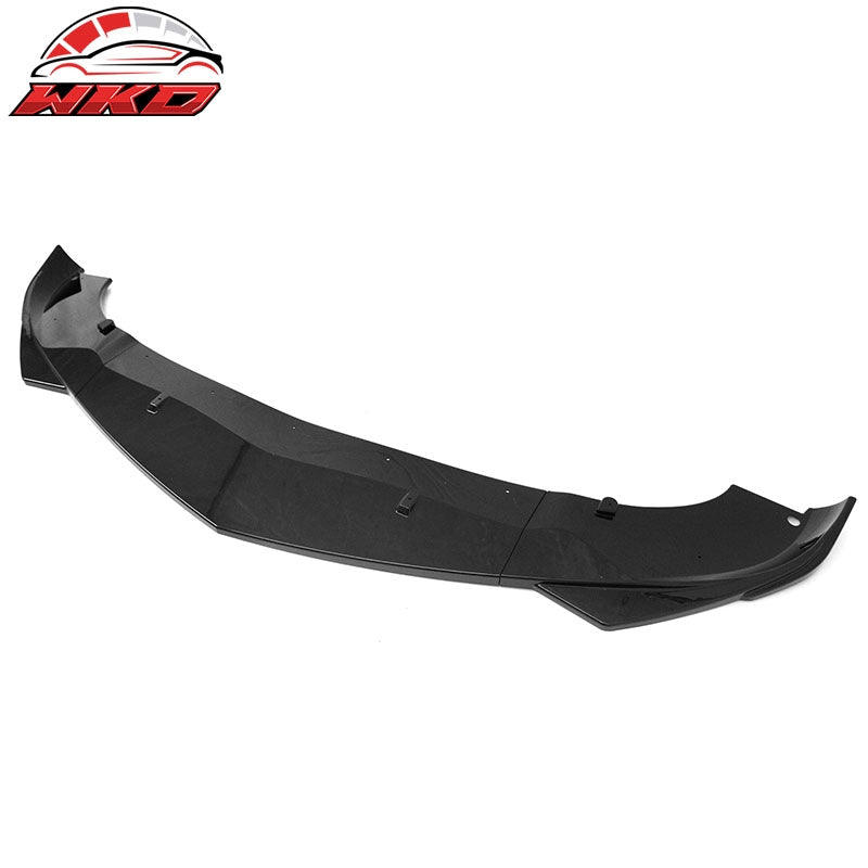 Fits 17-26 Alfa Romeo Giulia Sport Line IKON Front Bumper Lip 3PCS Gloss Black