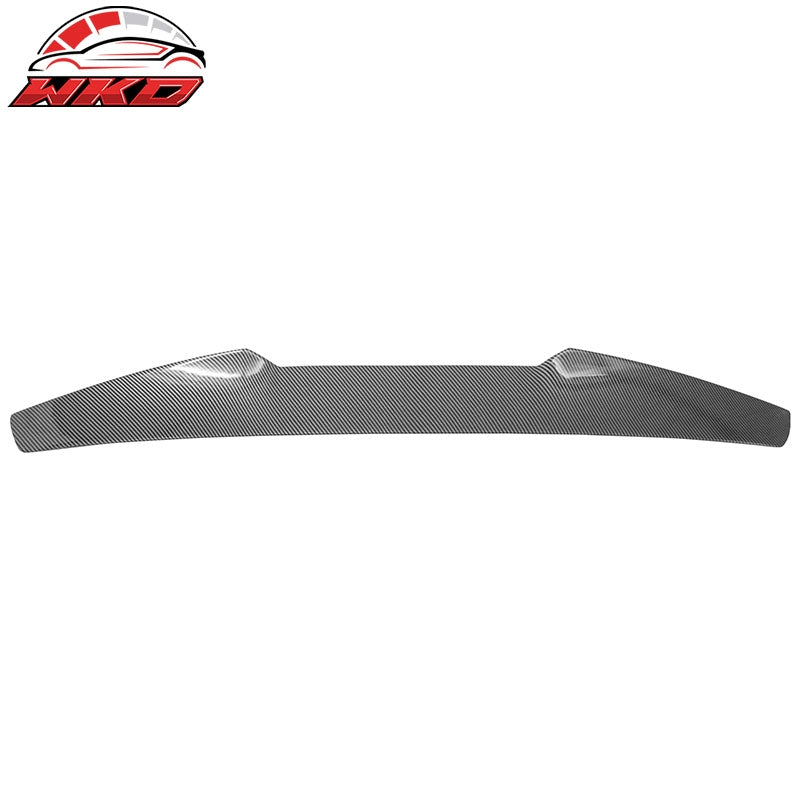 Fits 17-26 Alfa Romeo Giulia V Style Rear Roof Spoiler Carbon Fiber Print ABS