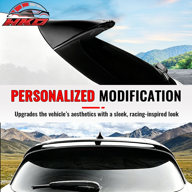 Wholesale 17-26 Alfa Romeo Stelvio Gloss Black IKON Style Rear Roof Spoiler Wing ABS - Wikond Auto