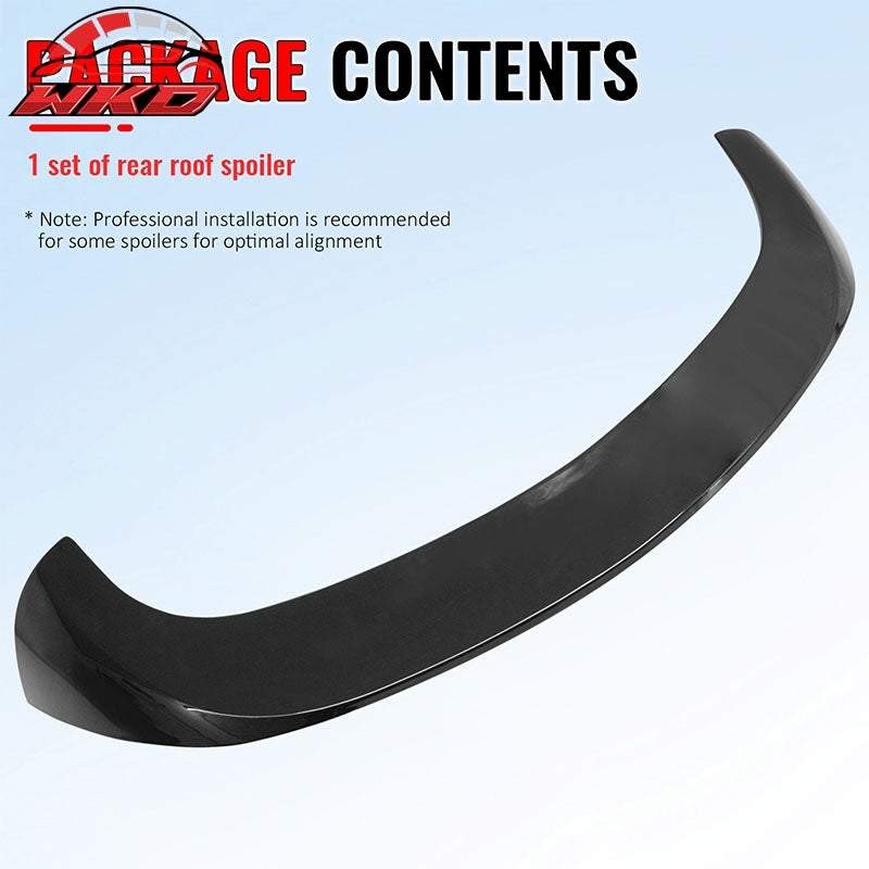 Wholesale 17-26 Alfa Romeo Stelvio Gloss Black IKON Style Rear Roof Spoiler Wing ABS - Wikond Auto