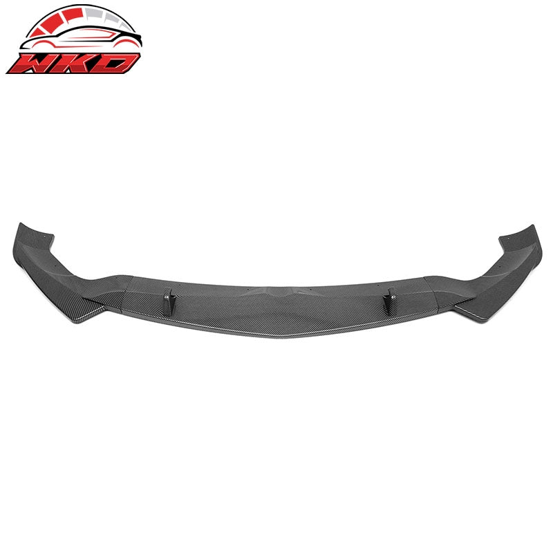 Wholesale 17-26 Alfa Romeo Stelvio IKON Style Front Bumper Lip Carbon Fiber Print 3PC - Wikond Auto