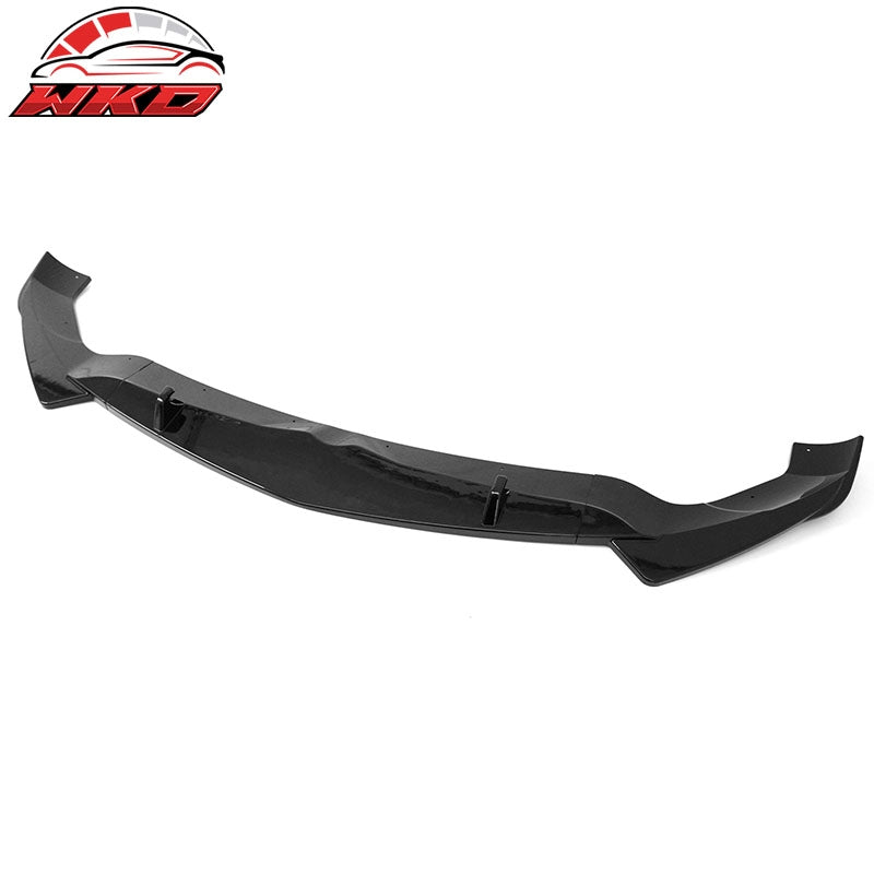 Wholesale 17-26 Alfa Romeo Stelvio IKON Style Front Bumper Lip Gloss Black ABS 3PCS - Wikond Auto