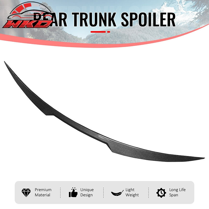 Wholesale 17-26 Alfa Romeo Stelvio V Style Trunk Middle Spoiler Carbon Fiber Print - Wikond Auto