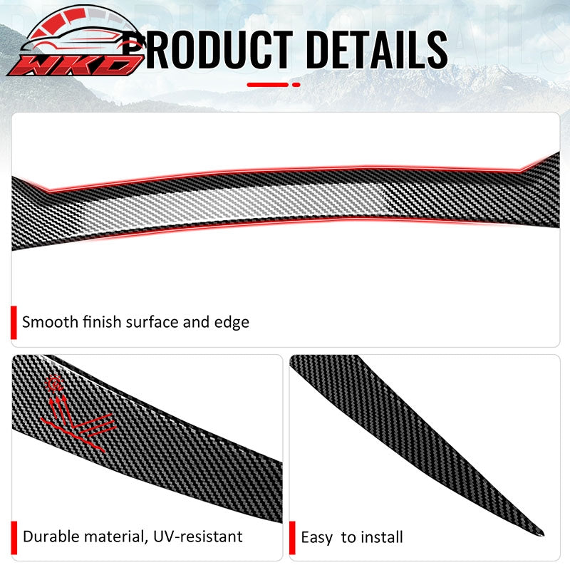 Wholesale 17-26 Alfa Romeo Stelvio V Style Trunk Middle Spoiler Carbon Fiber Print - Wikond Auto