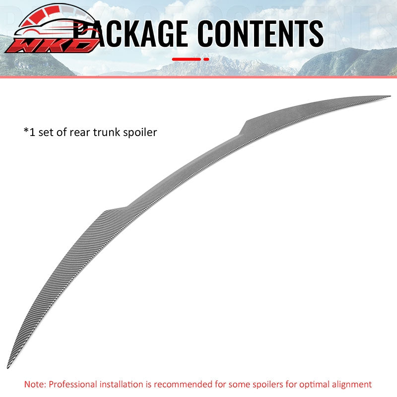Wholesale 17-26 Alfa Romeo Stelvio V Style Trunk Middle Spoiler Carbon Fiber Print - Wikond Auto