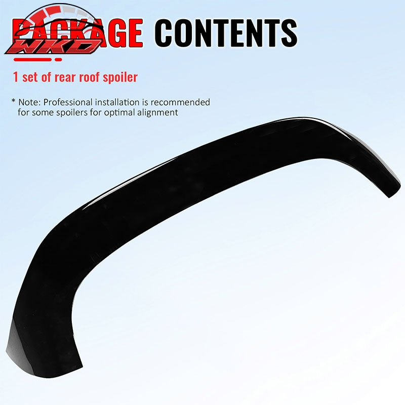 Fits 23-26 Alfa Romeo Tonale V Style Rear Roof Spoiler Deflector Gloss Black ABS