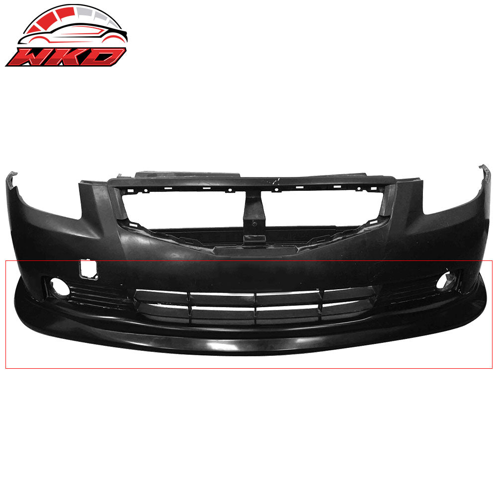 Fits 07-09 Nissan Altima 2-Door Coupe IKON DP Style Front Bumper Lip Spoiler PU