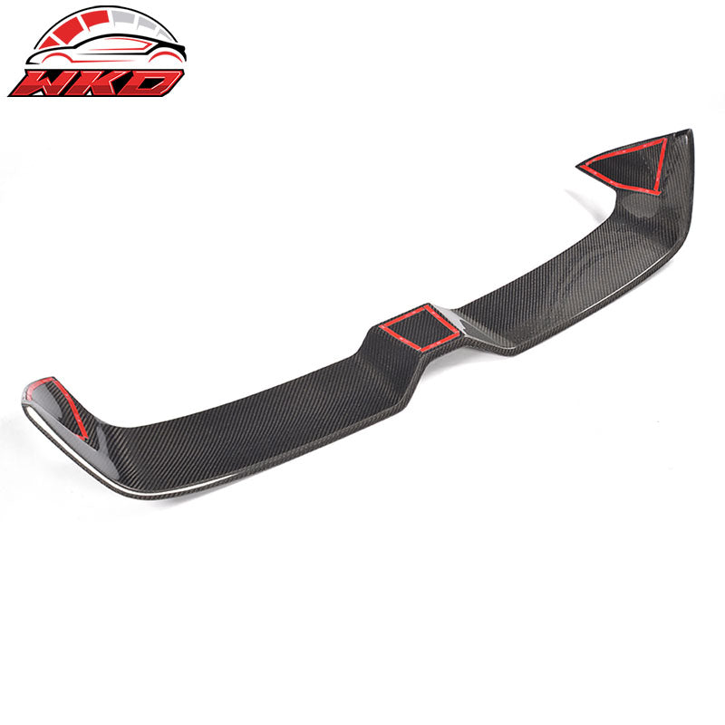 Fits 14-18 Audi A3 8V Hatchback Rear Roof Spoiler Wing - Matte Carbon Fiber