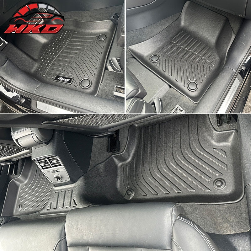 Fits 16-20 Audi A3 & S3 Sedan TPE All Weather Waterproof 3D Floor Mats Carpets