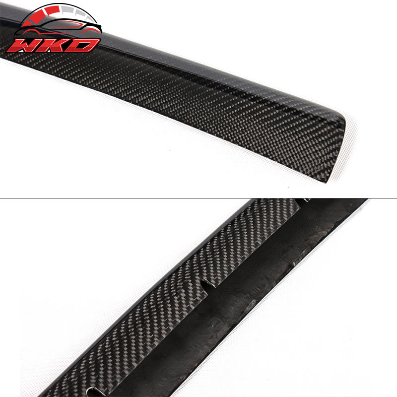 Fits 09-12 Audi A4 B8 Sedan O Style Front Bumper Lip Spoiler Matte Carbon Fiber