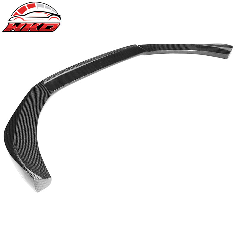 Fits 09-12 Audi A4 B8 Sedan STK Style Front Bumper Lip Spoiler Carbon Fiber CF