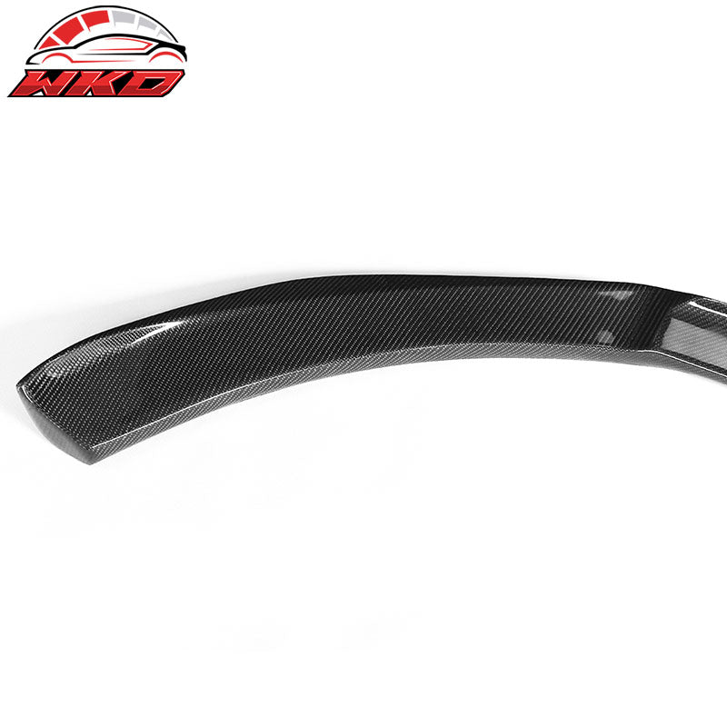 Fits 09-12 Audi A4 B8 Sedan STK Style Front Bumper Lip Spoiler Carbon Fiber CF
